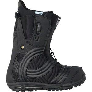 NEW! Burton Emerald Snowboard Boots!  Size 5  Black With Cool Woven Pattern